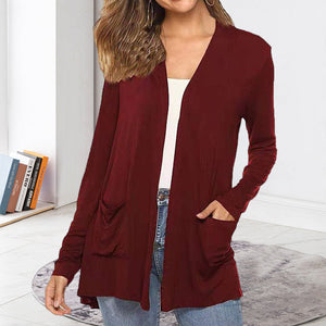 Cardigan d'été léger et décontracté à manches longues pour femmes