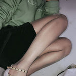 Chaussettes collantes fines brillantes