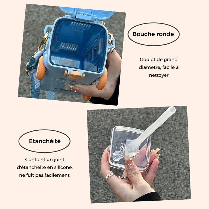 Gobelet d'eau Portable en Forme de Bus