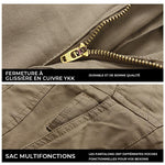 Short Tactique Imperméable Multi-poches pour Homme
