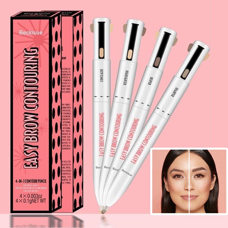 Stylo 4-en-1 pour le contour et l'illumination des sourcils