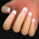 Kit d’Ongles de Manucure Glue-On Français (100 pcs)