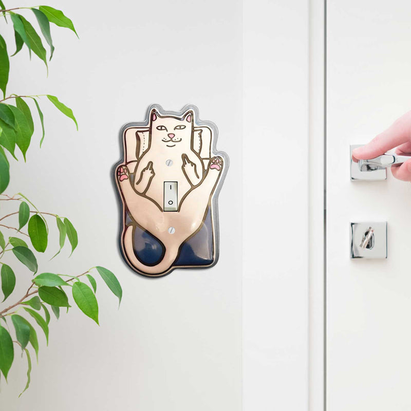 Couverture drôle d'interrupteur de lumière