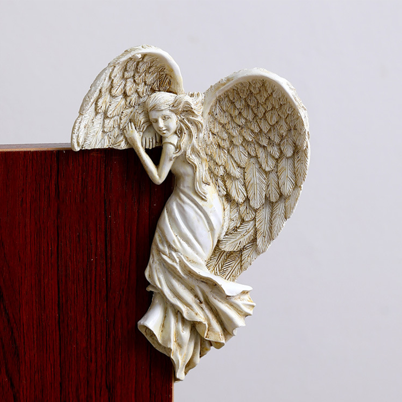 Décoration de cadre de porte ailes d'ange