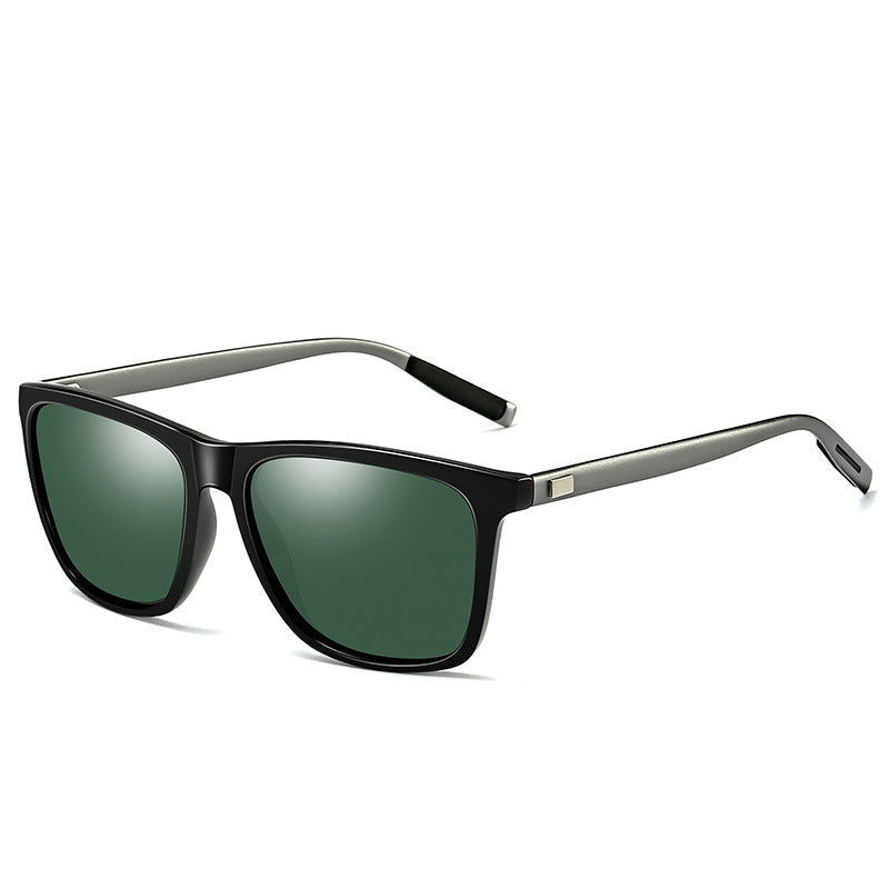 Lunettes de soleil polarisées à monture en aluminium et magnésium pour hommes