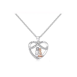 Collier coeur Love You Forever