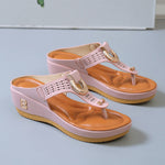 Summer Women Flip Flops Wedges Thick Slippers